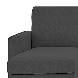 Acheter Mes Canapé d'angle réversible avec pouf en microfibre anthracite - LUMINA