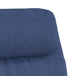 vidaXL Chaise de relaxation Bleu Tissu pas cher