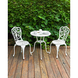 Beliani Chaise de jardin TRIORA Blanc