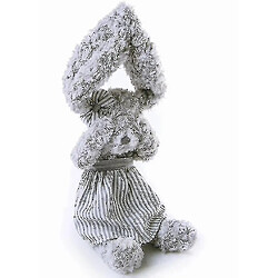 Acheter Universal Poupée lapin assaisonnée fleur tordue grise peluche peluche poupée confortable cadeau