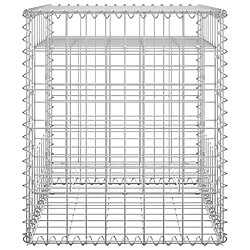 Avis vidaXL Poteau à panier de gabion 50x50x60 cm Fer