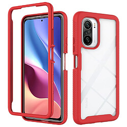 Coque en TPU + acrylique anti-rayures, antichoc, hybride rouge pour votre Xiaomi Redmi K40/K40 Pro/Mi 11i/Poco F3/Mi 11X/Mi 11X Pro