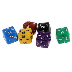 Avis Pack De 6pcs Multi Sided Dés Pour D \u0026 D Trpg Partie Jeux De Société De Jeu Opaque D24