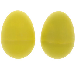 1 paire de percussions musicales oeufs shakers oeuf maracas enfants jouet dépoli jaune