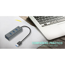 Hub USB i-Tec U3HUBMETAL403 Noir Gris