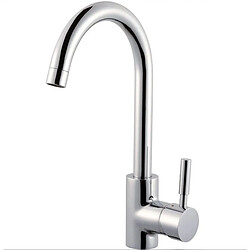 Robinet mitigeur lavabo haut design laiton chrome butee economie eau