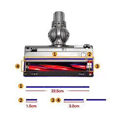 Bandes de peluche AD 4Pcs pour aspirateur Dyson DC V6, 4 pièces, bandes de peluche pour aspirateur Dyson V8 V10