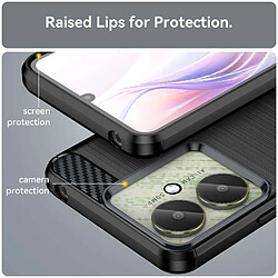 Avis Htdmobiles Coque pour Xiaomi Redmi 13C / Poco C65 / Poco M6 5G - housse etui silicone gel carbone + verre trempe - NOIR