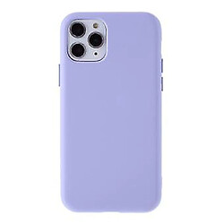 Universal Étui en silicone à boutons latéraux détachables liquides violets légers pour votre Apple iPhone 11 Pro max 6,5 pouces