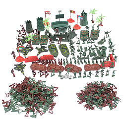 290 pièces soldat en plastique 4cm armée figures playset pour le modèle de scène de sable de l'armée