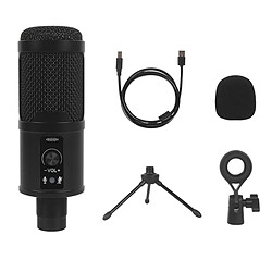 USB Microphone, Condenseur Ordinateur PC Mic avec Trépied Stand, Filtre, Shock Mount pour les Jeux, streaming, Podcasting, Compatible avec un