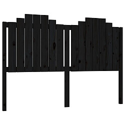 vidaXL Tête de lit Noir 166x4x110 cm Bois massif de pin