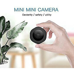 Acheter Chrono Mini caméra espion sans fil cachée, caméra de sécurité cachée avec enregistrement en boucle, HD 1080p portable avec détection de mouvement et vision nocturne pour surveillance à domicile(Noir)