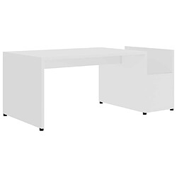 Maison Chic Table basse,Table Console Table d'appoint, Table pour salon Blanc 90x45x35 cm Aggloméré -MN46369