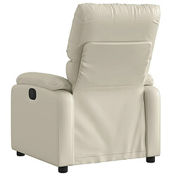 Acheter vidaXL Fauteuil inclinable électrique Crème Similicuir