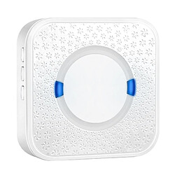 Wewoo P6 110dB Wireless IP55 Etanche Basse Consommation WiFi Récepteur de Doing-Dong Porte-objetsDistance de réception 300mPrise US Blanc