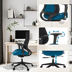 Avis Chaise de bureau / chaise pivotante HENFIELD B Tissu bleu foncé hjh OFFICE