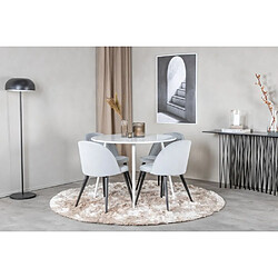 Venture Home Table de repas ronde Plaza 100 cm blanc.