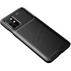 Xeptio Coque brossée noire OnePlus 8T 5G Carbon Fiber Antichoc protection - Accessoires Pochette Case nouveau One Plus 8T 2020