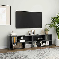 Maison Chic Meuble TV scandinave - Banc TV pour salon Gris 149x30x52 cm Aggloméré -MN75148