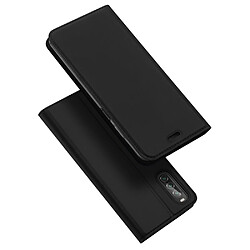 Etui en PU avec support et porte-cartes noir pour votre Sony Xperia 10 II