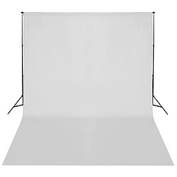 Avis vidaXL Système de support de toile de fond 300 x 300 cm Blanc