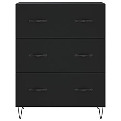 Acheter vidaXL Buffet noir 69,5x34x90 cm bois d'ingénierie