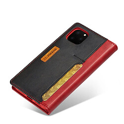 Wewoo Coque Pour iPhone 11 Pro LC.IMEEKE LC-001 Séries PU + TPU Etui en cuir à rabat dépoli horizontal avec support et fente carte Rouge pas cher