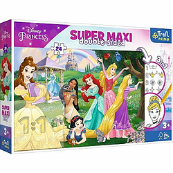 Trefl Dwustronne Puzzle 24 elementy Super Maxi Disney WesoÅ‚e KsiÄ™Å¼niczki 3w1