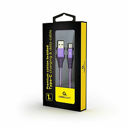 Câble USB A vers USB C GEMBIRD CC-USB2B-AMCM-1M-PW Violet Blanc/Violet 1,8 m