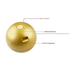 Avis Universal Haut-parleurs à boule de Noël Cadeau de Noël Haut-parleurs Bluetooth sans fil Subwoofer Ordinateur Bluetooth Haut-parleurs à boule de Noël | Haut-parleurs portables (or)