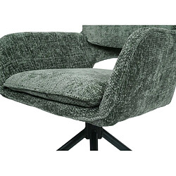 Acheter Mendler Lot de 6 chaises de salle à manger HWC-N74, chaise de cuisine, pivotante Auto-Return, tissu chenille (490g/m²) Öko-Tex MVG ~ vert