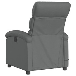 Acheter Maison Chic Fauteuil Relax pour salon, Fauteuil inclinable de massage électrique gris foncé tissu -GKD24849