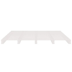 Acheter vidaXL Lit de palette sans matelas blanc bois massif