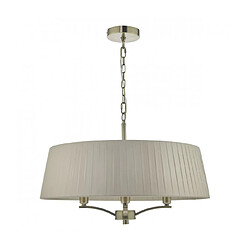 Luminaire Center Suspension Cristin Cuivres Antique,taupe 4 ampoules 37cm