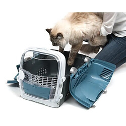 Cat-it CAT IT Cage de transport Cabrio - Bleu gris - Pour chat