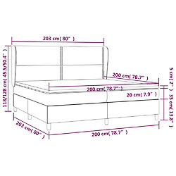 Acheter vidaXL Sommier à lattes de lit et matelas Vert foncé 200x200cm Velours