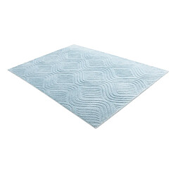 Vidal Tapis de laine 231x160 Bleu Darya