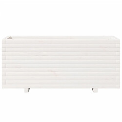 Acheter vidaXL Jardinière blanc 110x40x49,5 cm bois de pin massif