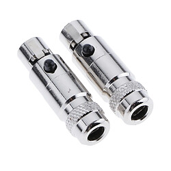 2x Professionnel Xlr 5 Broches Mâle Vers Rca Femelle Jack Audio Micro Corps Adaptateur Convertisseur Connecteur