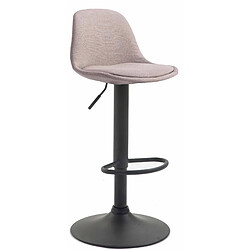 Non Tabouret de bar Kiel tissu noir