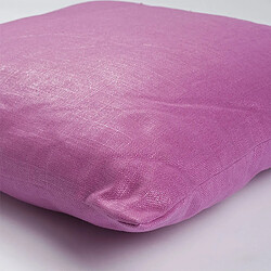 Thedecofactory COMETE OLD - Coussin en coton, lin et lurex aux reflets irisés fuschia 40x40