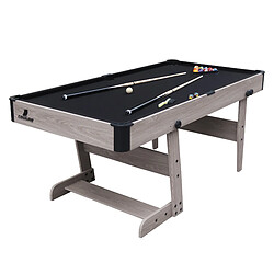 Avis Cougar Hustle XL Table de Billard, Table Billard ConVERTible | Billard sur Table, Pliable 6ft bois/noir pour l'intérieur | Billard Pliable Accessoires inclus - 182,9 x 91,4 x 78,7 cm - 40kg