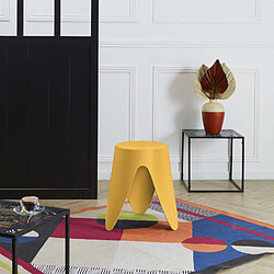 The Home Deco Factory Tabouret d'appoint empilable Emma - Jaune