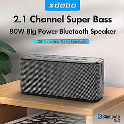 Universal X8 Plus en haut-parleurs extérieurs subwoofer Bluetooth sans fil portable