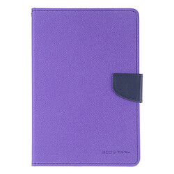 Wewoo Housse Étui Coque en cuir à rabat horizontal FANCY DIARY pour iPad Mini 2019avec porte-cartes et porte-cartesavec porte-monnaie violet