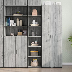 vidaXL Buffet haut sonoma gris 40x41x185 cm bois d'ingénierie