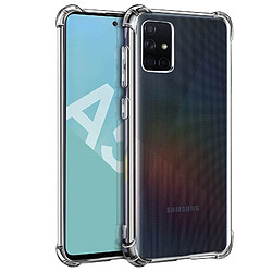 Avizar Coque Samsung Galaxy A51 Silicone Flexible Bumper Résistant Transparent