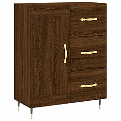 Maison Chic Buffet,Meuble de Rangement,commode pour salon,Cuisine chêne marron 69,5x34x90 cm bois d'ingénierie -MN47520