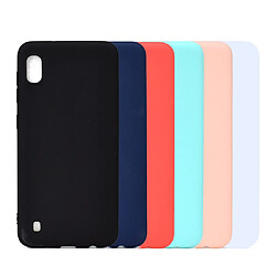 Wewoo Coque Souple Pour Galaxy A10 Candy Color TPU Case Noir pas cher